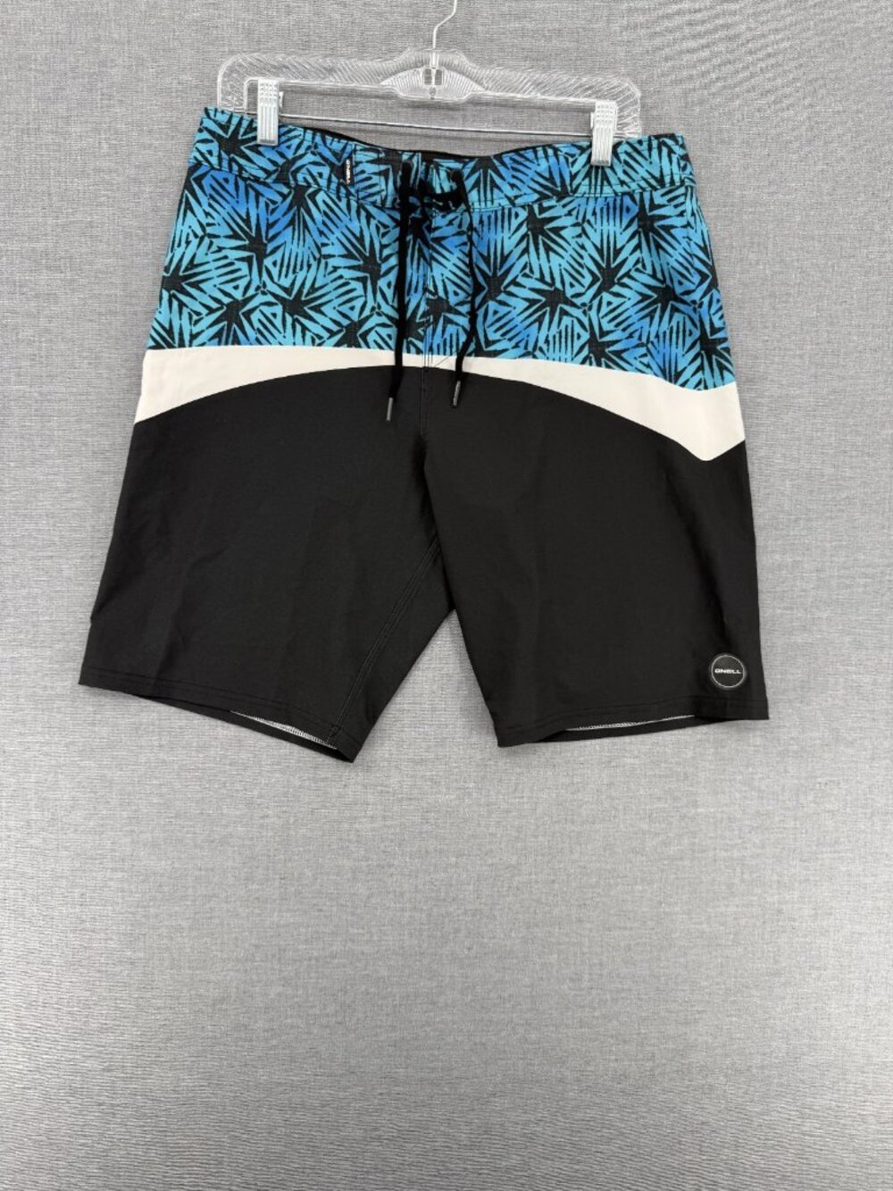 O'Neill Board Shorts Mens 32 9' Geo Print Beach Swim Trunks Drawstring